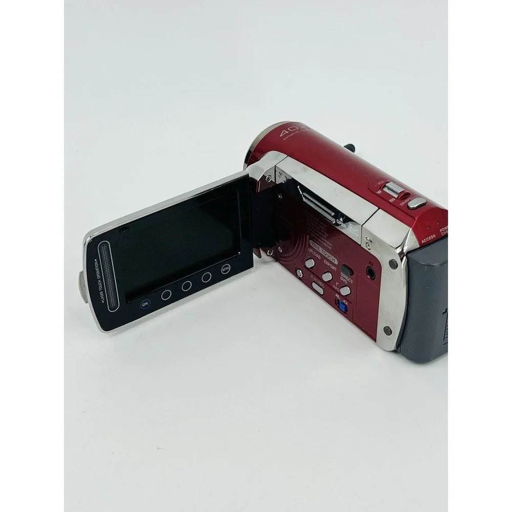 JVC Everio GZ-MS120RU Flash Media Camcorder Red UNTESTED AS-IS